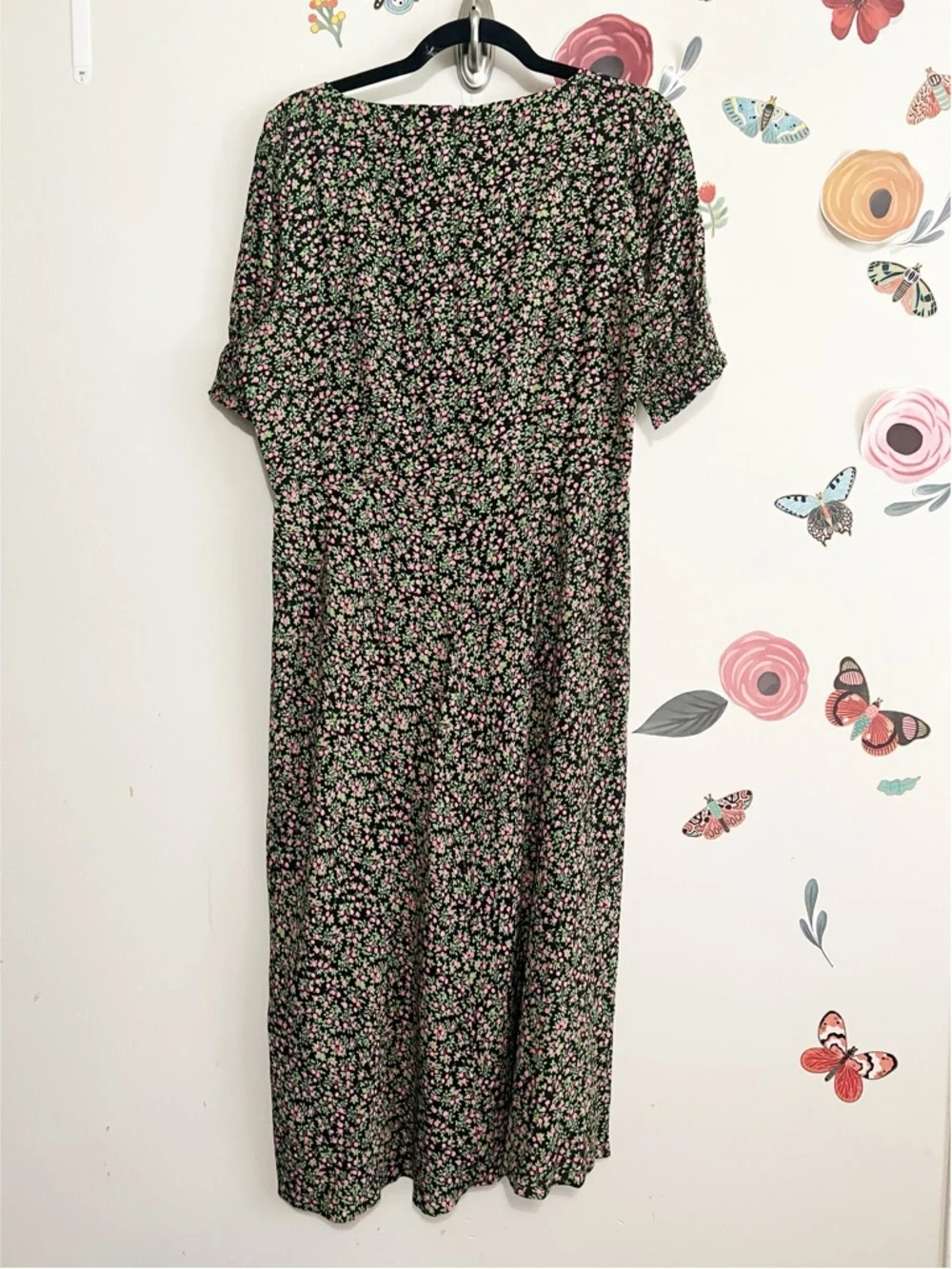 J. Crew Smocked-sleeve midi dress in floral 10 NWT - Picture 6 of 11